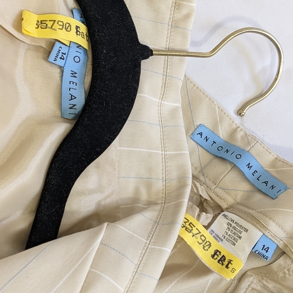 Antonio Melani Pinstripe Two Piece Pant Suit - Picture 5 of 16